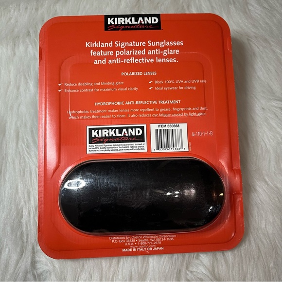 NWT Kirkland Sunglasses And Case - Picture 3 of 3
